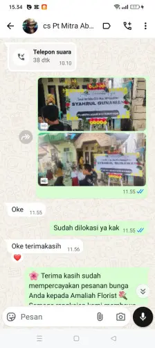 Testimonial Papan Bunga lubuk pakam